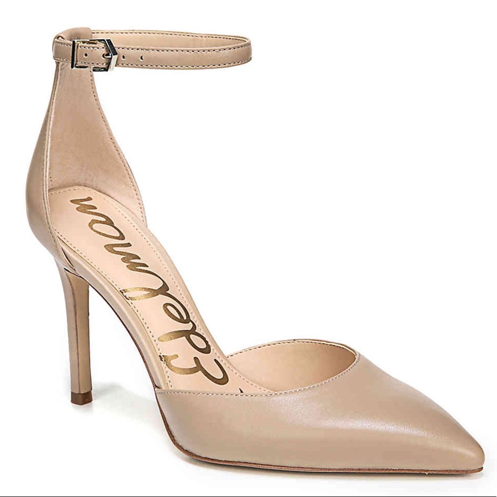 Sam Edelman Tan Ankle Strap Heels